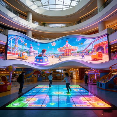 Flexible LED Floor Display | Interactive Splicing for Retail & Events
